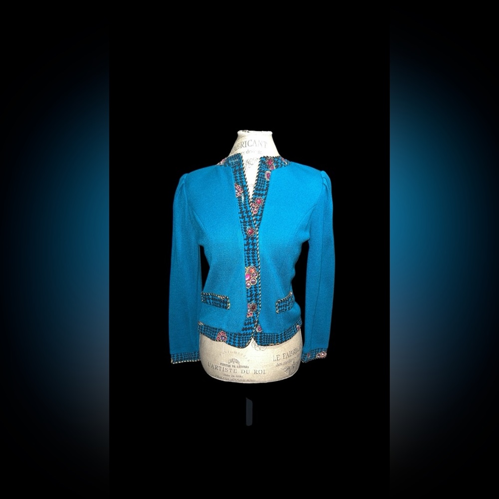 R&K Blue Blazer with Red Accents